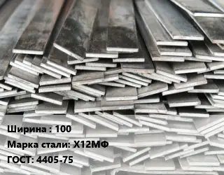 Полоса стальная 100 Сталь: Х12МФ ГОСТ: 4405-75